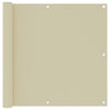 Vidaxl balkonscherm 90x500 cm oxford stof crème