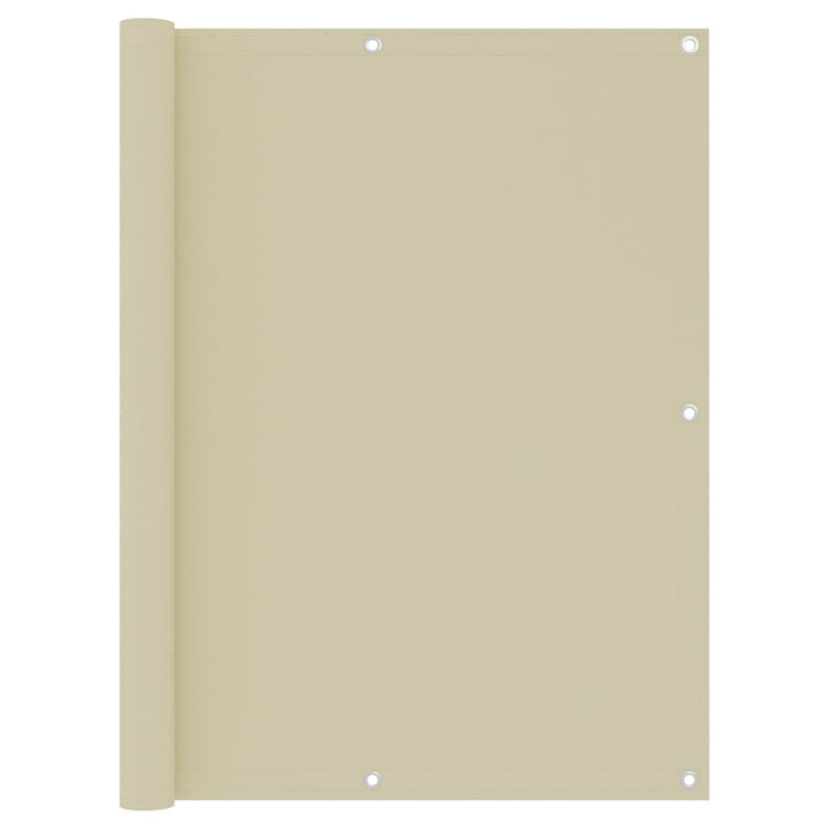 Vidaxl balkonscherm 120x300 cm oxford stof crème