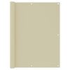 Vidaxl balkonscherm 120x400 cm oxford stof crème