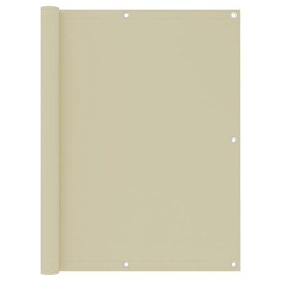 Vidaxl balkonscherm 120x400 cm oxford stof crème