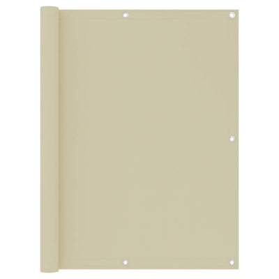 Vidaxl balkonscherm 120x600 cm oxford stof crème