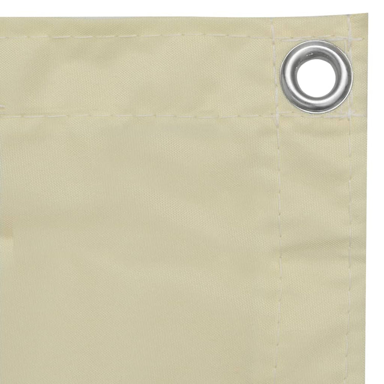 Vidaxl balkonscherm 120x600 cm oxford stof crème