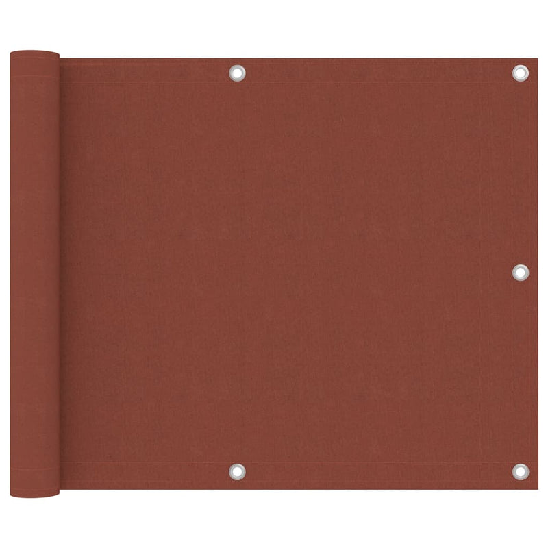 Vidaxl balkonscherm 75x300 cm oxford stof terracotta