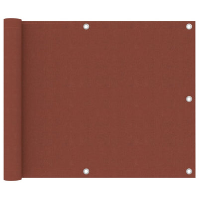 Vidaxl balkonscherm 75x300 cm oxford stof terracotta