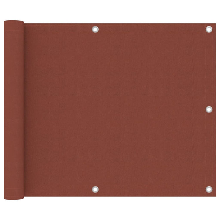 Vidaxl balkonscherm 75x500 cm oxford stof terracotta