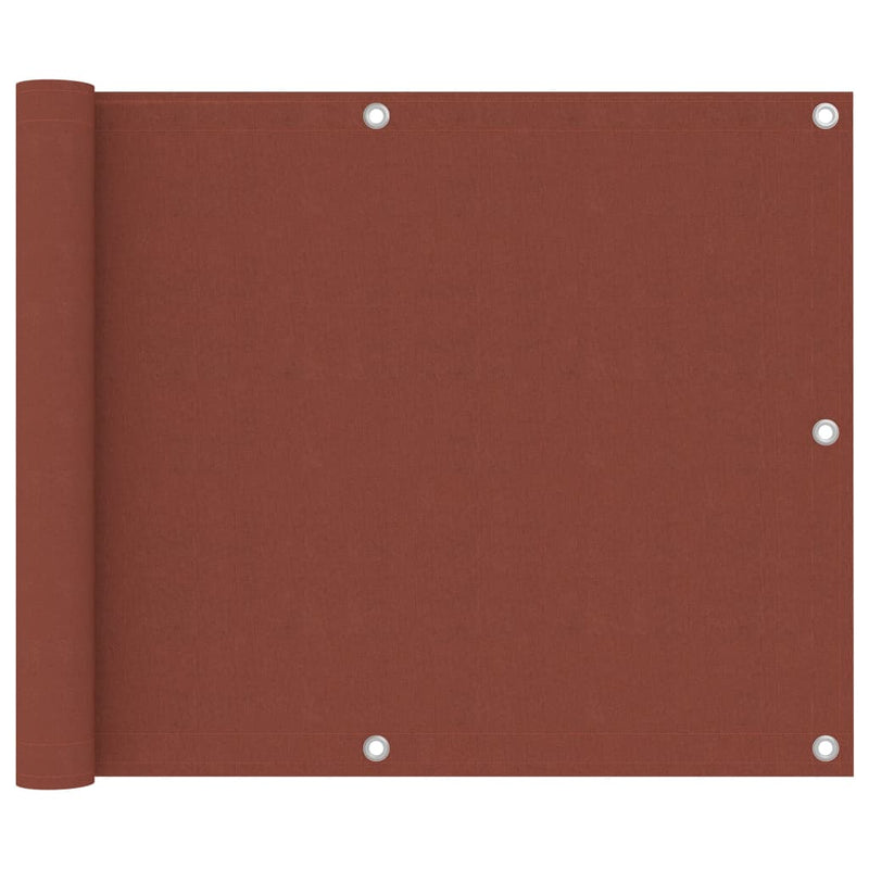 Vidaxl balkonscherm 75x500 cm oxford stof terracotta