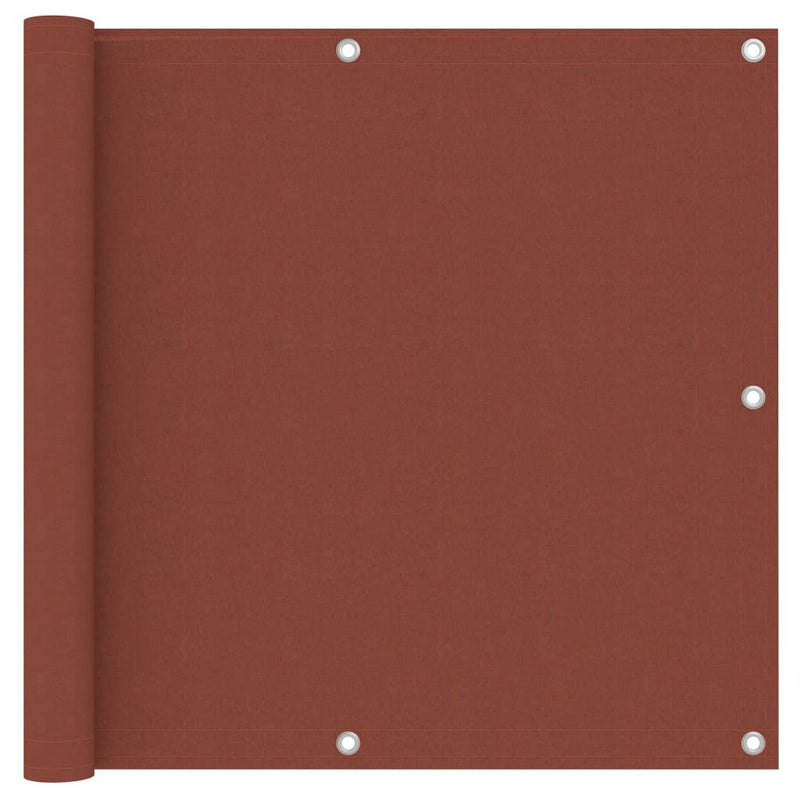 Vidaxl balkonscherm 90x500 cm oxford stof terracotta