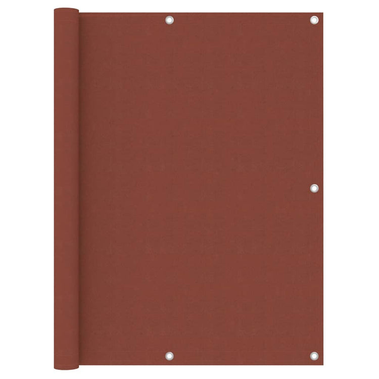 Vidaxl balkonscherm 120x500 cm oxford stof terracotta
