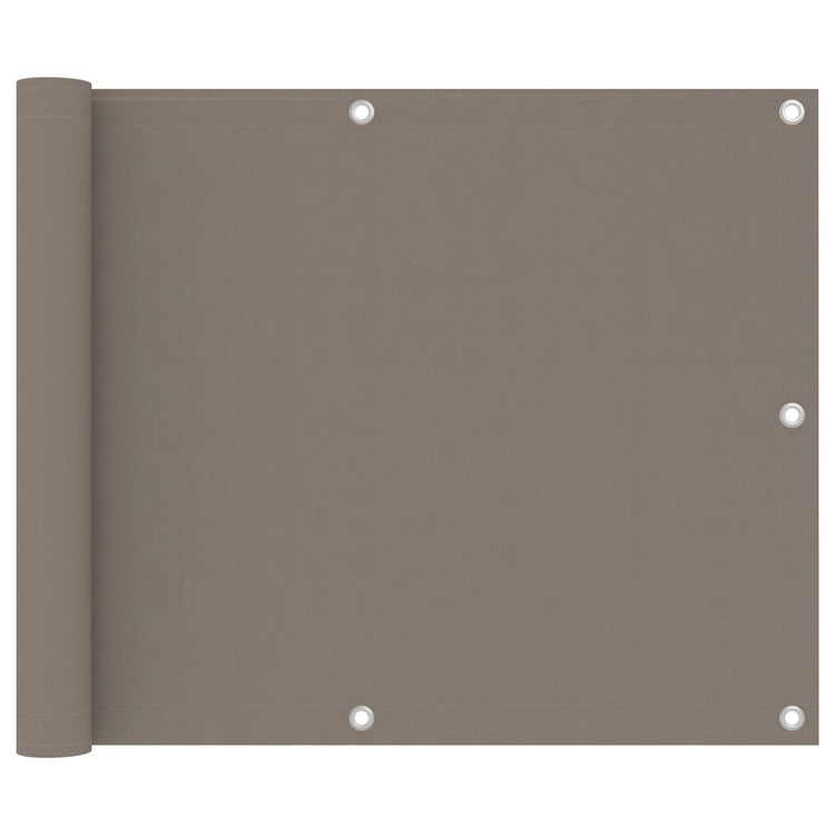 Vidaxl balkonscherm 75x300 cm oxford stof taupe