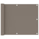 Vidaxl balkonscherm 75x300 cm oxford stof taupe