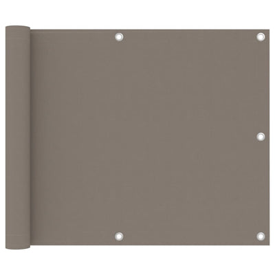 Vidaxl balkonscherm 75x300 cm oxford stof taupe