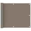 Vidaxl balkonscherm 75x400 cm oxford stof taupe