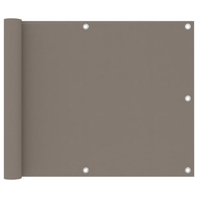 Vidaxl balkonscherm 75x400 cm oxford stof taupe