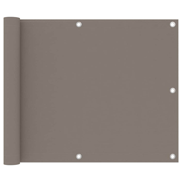 Vidaxl balkonscherm 75x600 cm oxford stof taupe