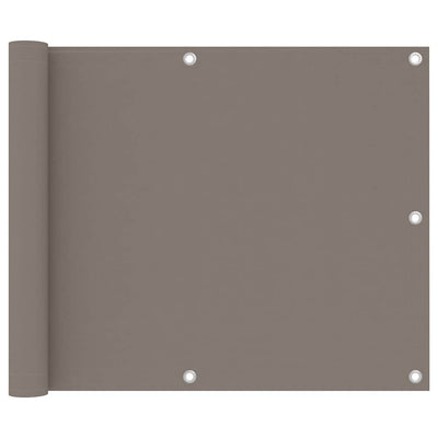 Vidaxl balkonscherm 75x600 cm oxford stof taupe