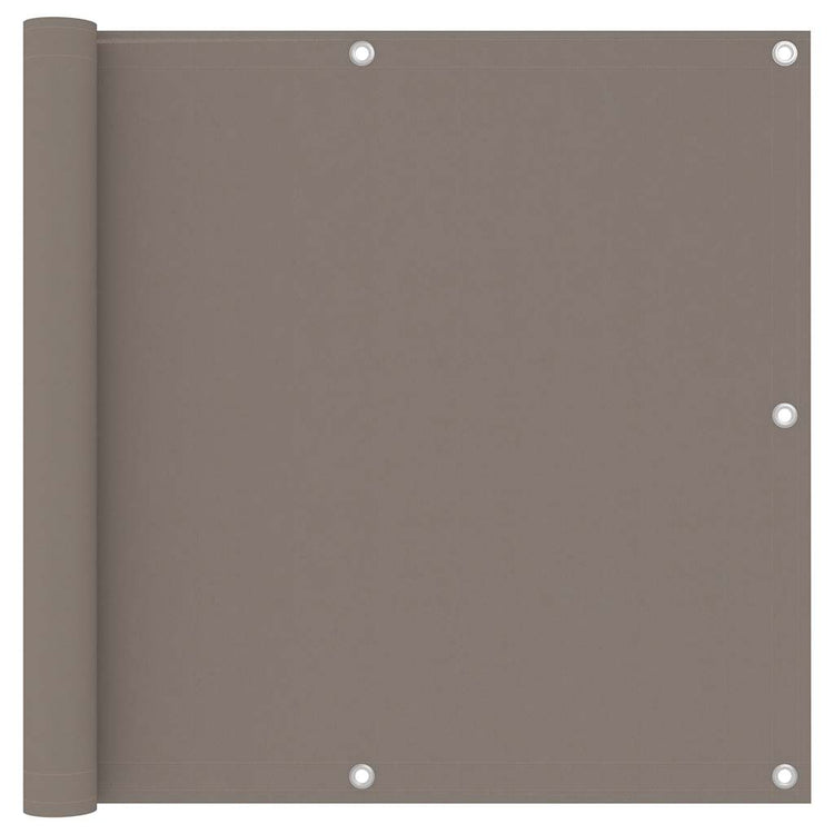 Vidaxl balkonscherm 90x300 cm oxford stof taupe