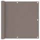 Vidaxl balkonscherm 90x300 cm oxford stof taupe
