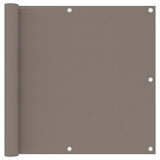 Vidaxl balkonscherm 90x400 cm oxford stof taupe - afbeelding 1