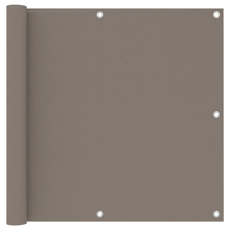 Vidaxl balkonscherm 90x500 cm oxford stof taupe