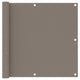 Vidaxl balkonscherm 90x500 cm oxford stof taupe