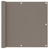 Vidaxl balkonscherm 90x600 cm oxford stof taupe