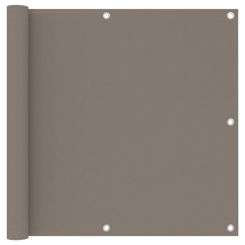 Vidaxl balkonscherm 90x600 cm oxford stof taupe