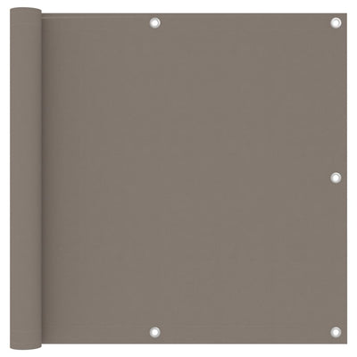 Vidaxl balkonscherm 90x600 cm oxford stof taupe