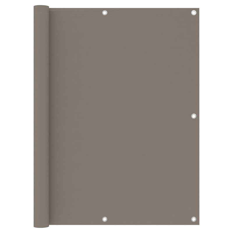Vidaxl balkonscherm 120x300 cm oxford stof taupe