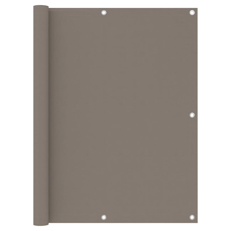 Vidaxl balkonscherm 120x400 cm oxford stof taupe