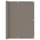 Vidaxl balkonscherm 120x400 cm oxford stof taupe