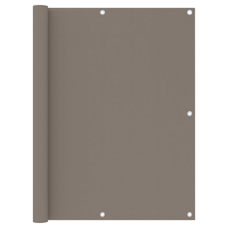Vidaxl balkonscherm 120x500 cm oxford stof taupe
