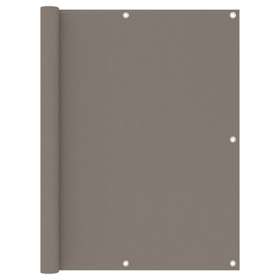 Vidaxl balkonscherm 120x500 cm oxford stof taupe