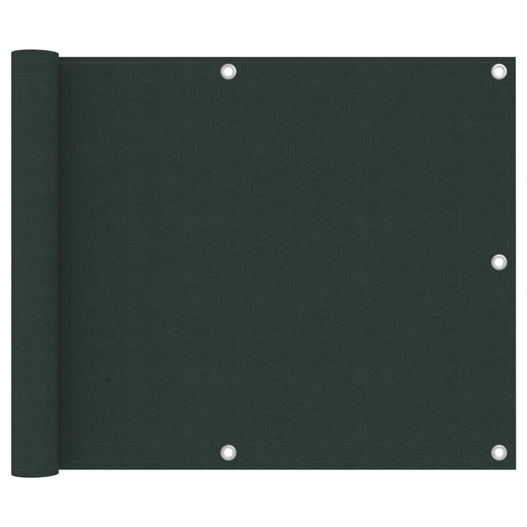 Vidaxl balkonscherm 75x300 cm oxford stof donkergroen