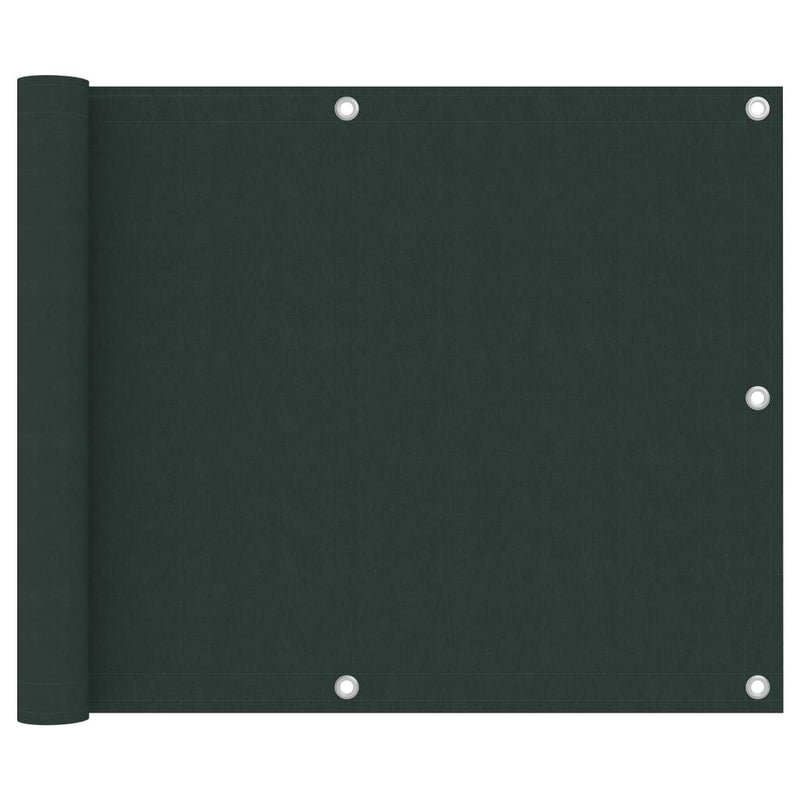 Vidaxl balkonscherm 75x400 cm oxford stof donkergroen