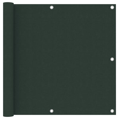Vidaxl balkonscherm 90x500 cm oxford stof donkergroen