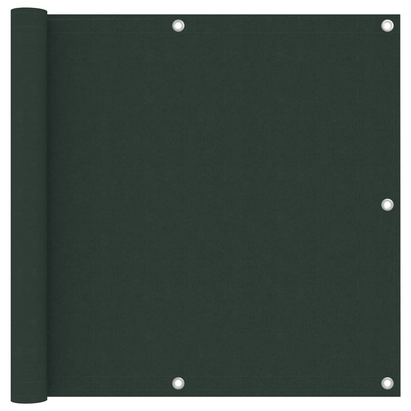Vidaxl balkonscherm 90x500 cm oxford stof donkergroen