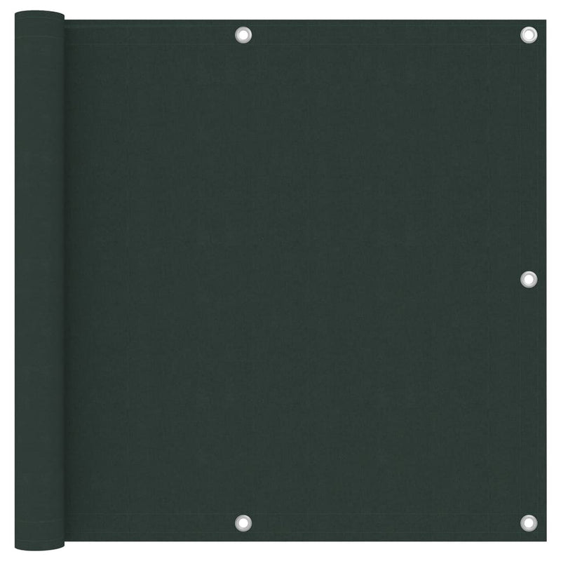 Vidaxl balkonscherm 90x600 cm oxford stof donkergroen