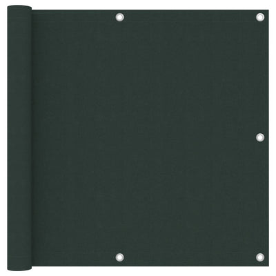 Vidaxl balkonscherm 90x600 cm oxford stof donkergroen