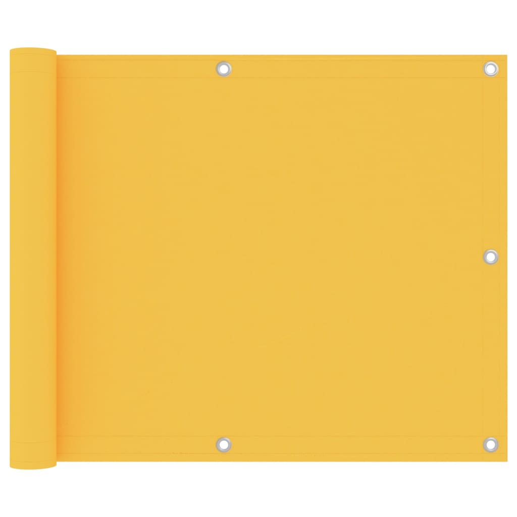Vidaxl balkonscherm 75x300 cm oxford stof geel