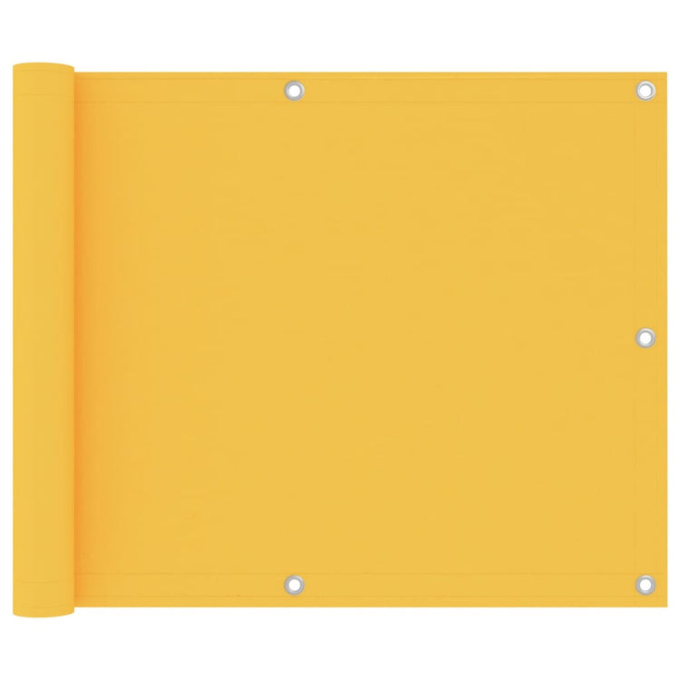 Vidaxl balkonscherm 75x300 cm oxford stof geel