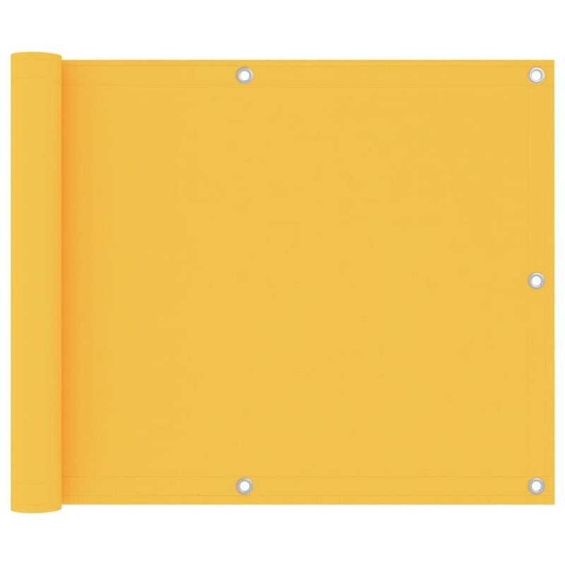 Vidaxl balkonscherm 75x500 cm oxford stof geel