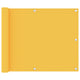 Vidaxl balkonscherm 75x500 cm oxford stof geel
