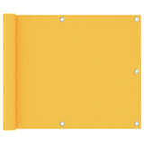 Vidaxl balkonscherm 75x600 cm oxford stof geel - afbeelding 1