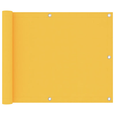 Vidaxl balkonscherm 75x600 cm oxford stof geel