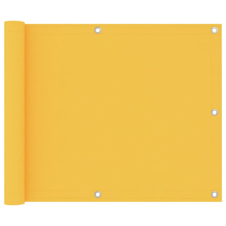 Vidaxl balkonscherm 75x600 cm oxford stof geel