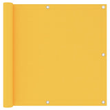 Vidaxl balkonscherm 90x400 cm oxford stof geel - afbeelding 1
