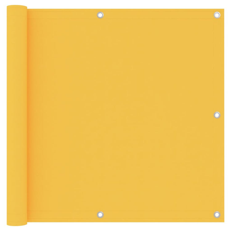 Vidaxl balkonscherm 90x600 cm oxford stof geel