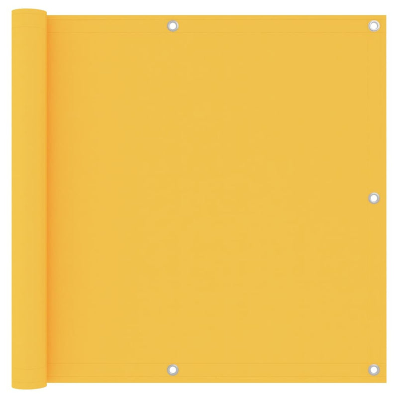 Vidaxl balkonscherm 90x600 cm oxford stof geel
