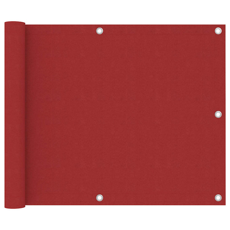 Vidaxl balkonscherm 75x300 cm oxford stof rood