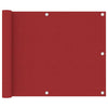 Vidaxl balkonscherm 75x400 cm oxford stof rood